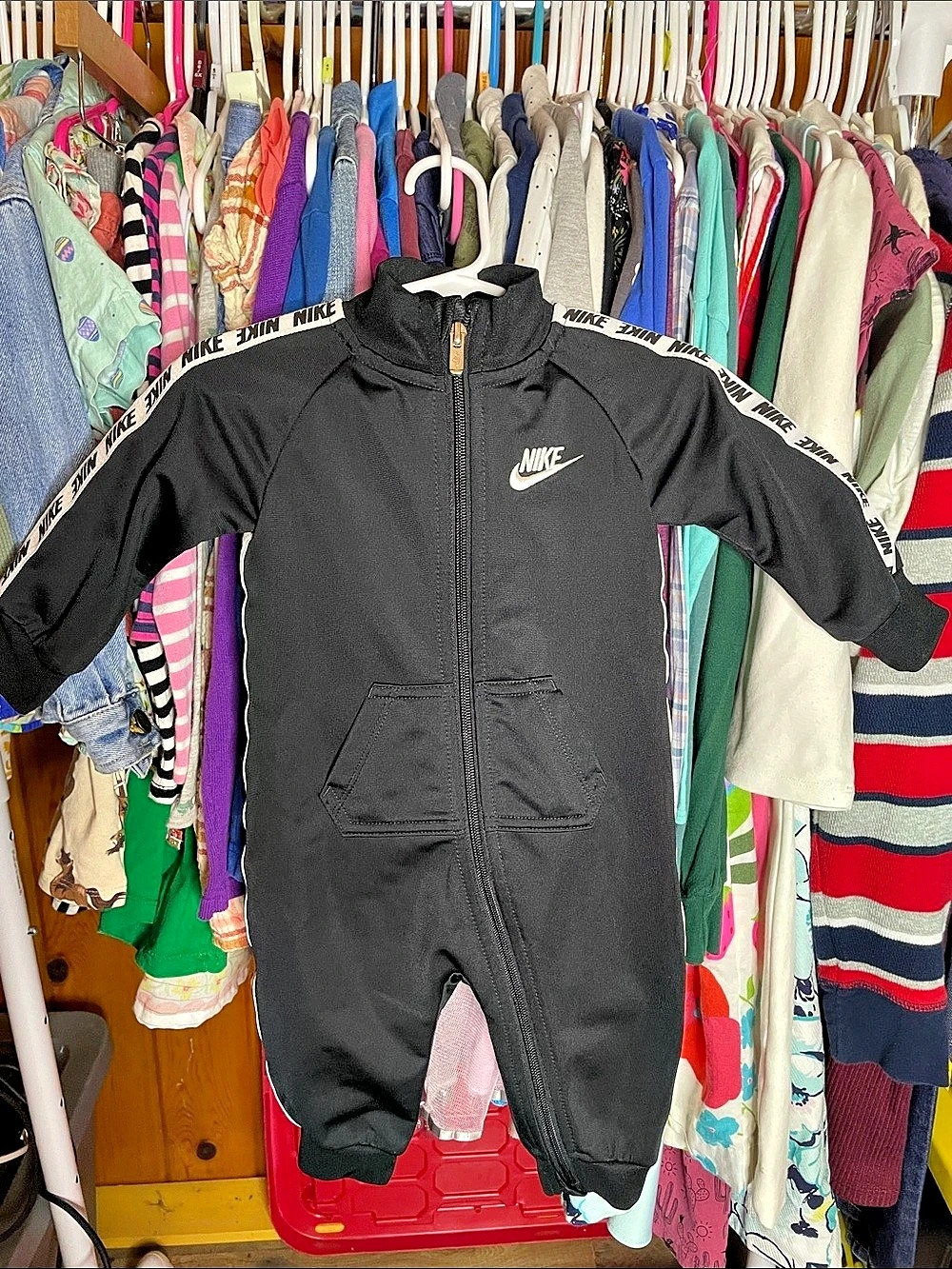 Nike Baby Boys Long Sleeve Full Zip Coverall Baby 9M